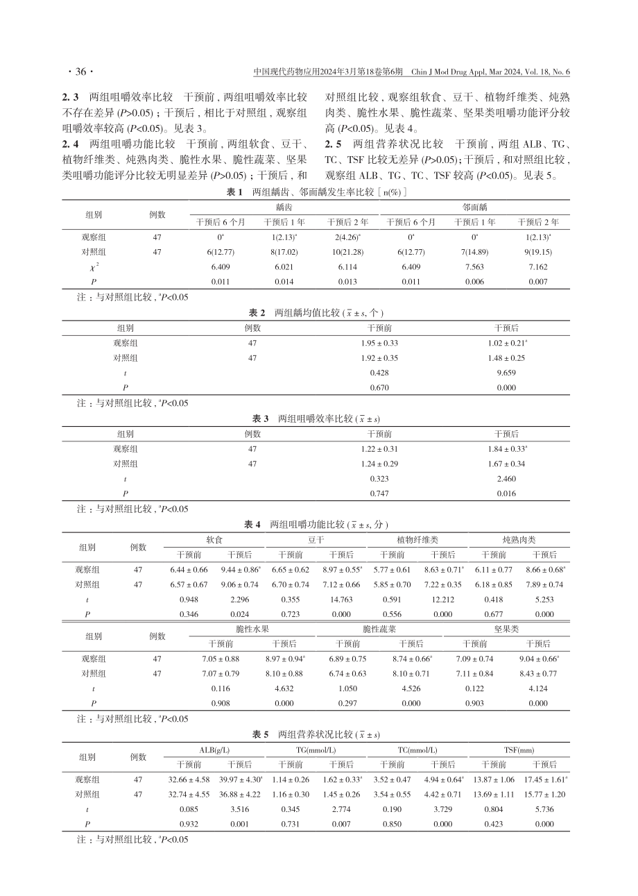 窝沟封闭术在儿童龋齿中的预防效果及对咀嚼效率的影响研究.pdf_第3页