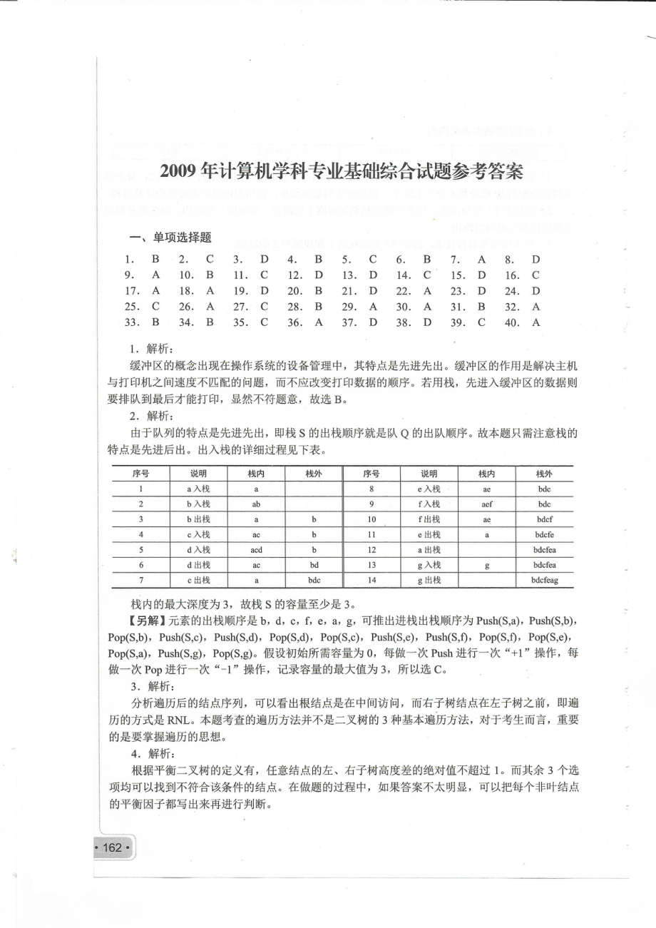 2009考研408真题答案.pdf_第1页