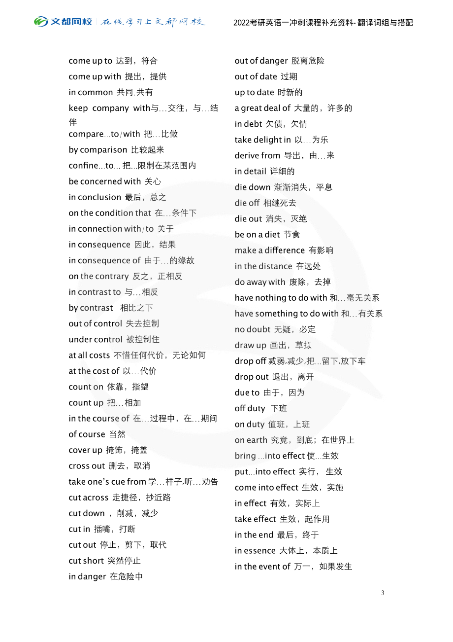 2022考研英语三小项词组与搭配（宋逸轩）[途鸟吧论坛 www.tnbzs.com](1).pdf_第3页