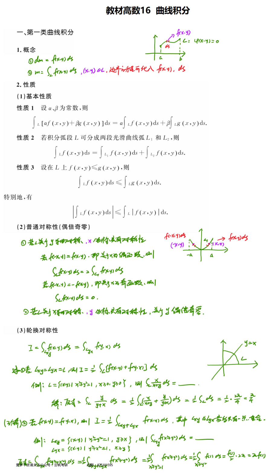 高数基础16 曲线积分（数学一）.pdf_第1页