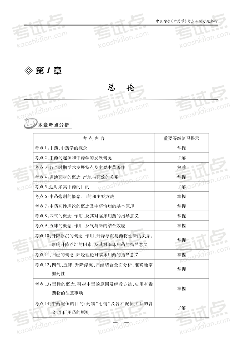 2014中医综合考研307《中药学》考点必做习题解析.pdf_第3页