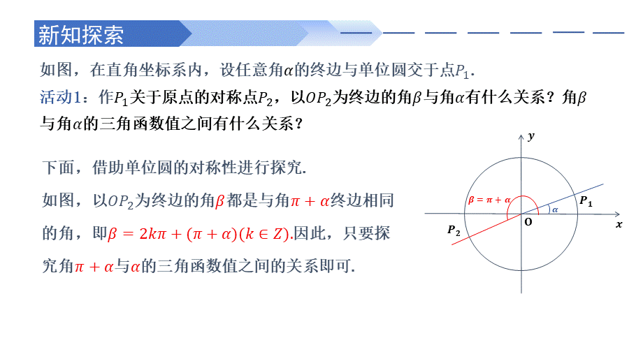 5.3 诱导公式（同步课件）-2023-2024学年高一数学同步精品课堂（人教A版2019必修第一册）.pptx_第3页