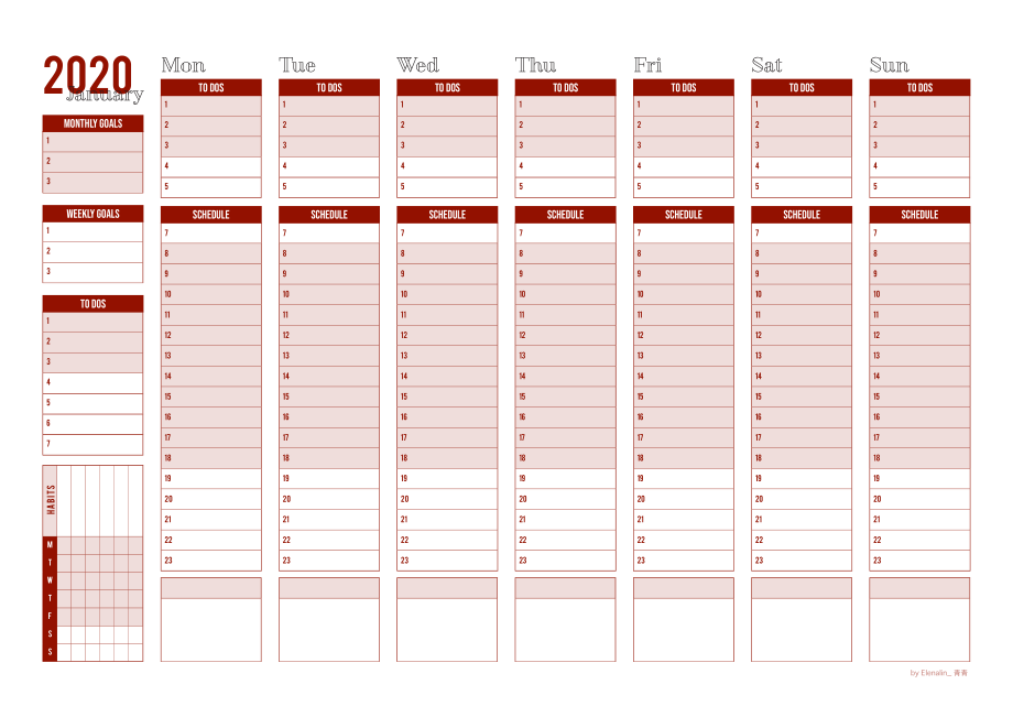 Planner 2020 Red.pdf_第1页