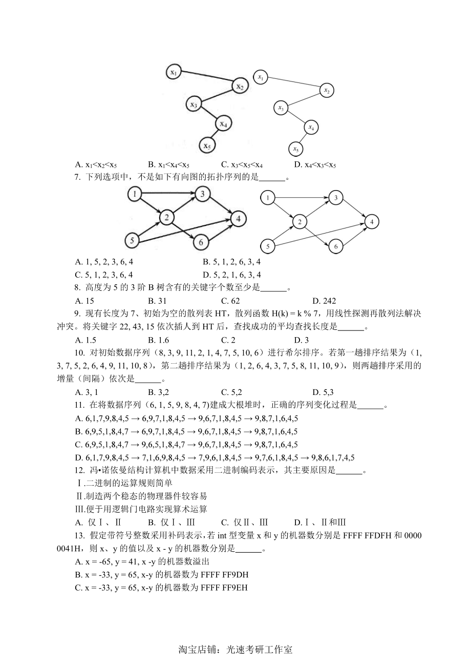 2018计算机考研408真题和答案.pdf_第2页