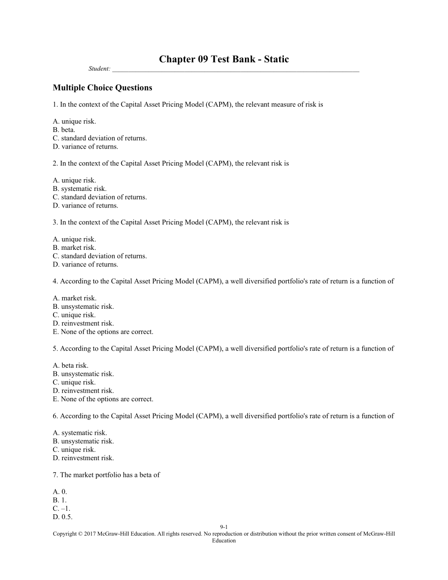 Chapter 09 Test Bank.docx_第1页